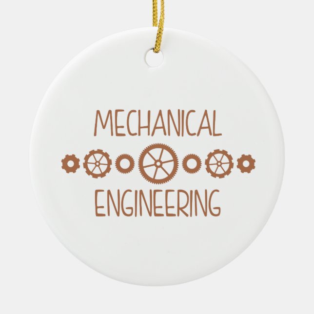Mechanical Engineering Ceramic Ornament (Front)
