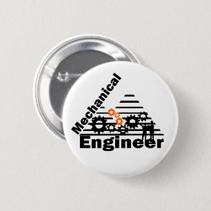 Mechanical Engineering Funny Engineer Button