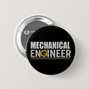 Mechanical Engineering Funny Engineer Button