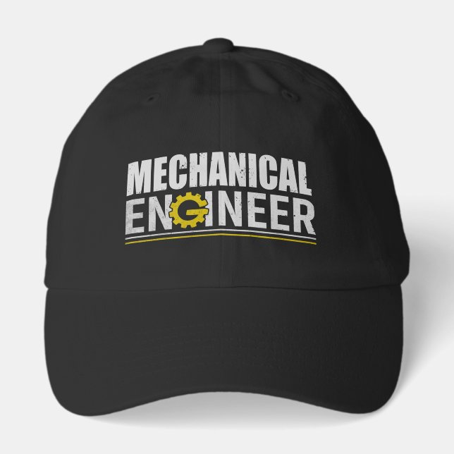 Mechanical Engineering Funny Engineer Hat (Front)