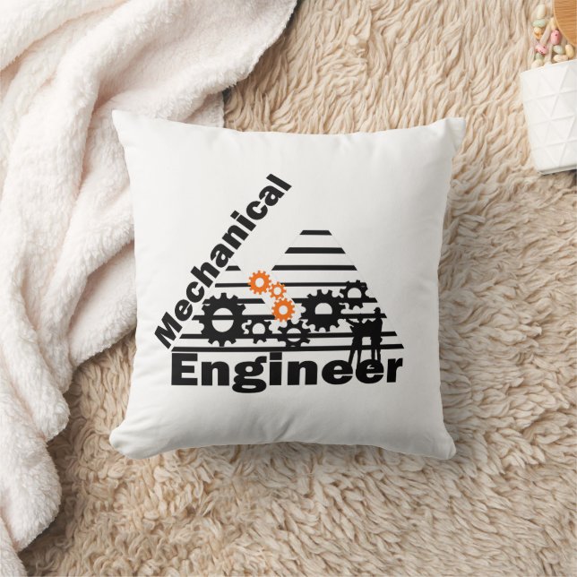 Mechanical Engineering Funny Engineer Throw Pillow (Blanket)