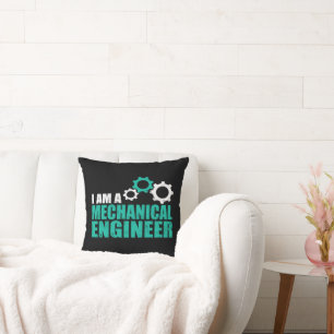 Mechanical Engineering Funny Engineer Throw Pillow