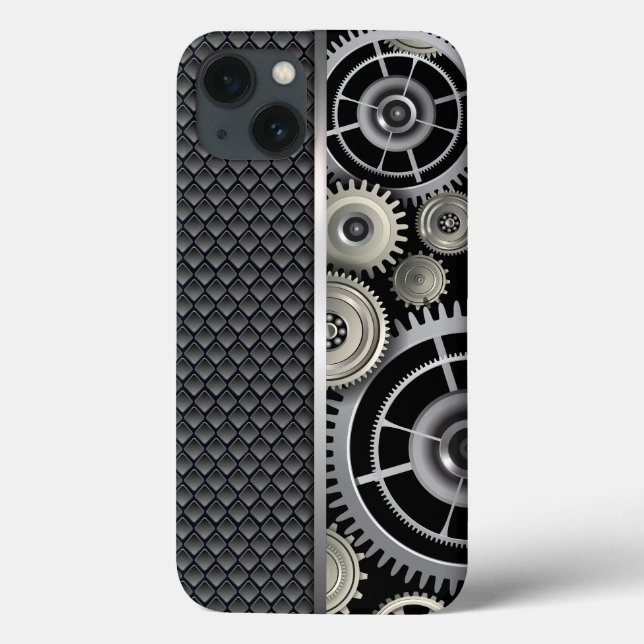 Mechanical Engineering Gears and Mesh Pattern Case-Mate iPhone Case (Back)