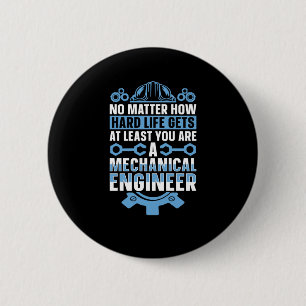 Mechanical Engineering No How Hard Engineer Sticke Button