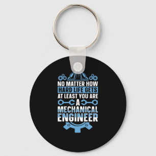 Mechanical Engineering No How Hard Engineer Sticke Keychain