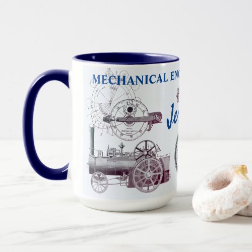 Mechanical Engineers Get it Done Antique Machines Mug