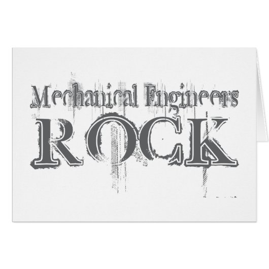 Mechanical Engineers Rock Cards (Front Horizontal)