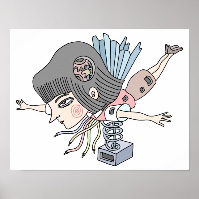 Mechanical fantasy girl. poster (Front)