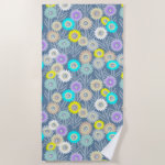Mechanical Flowers Beach Towel