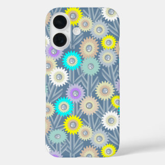 Mechanical Flowers iPhone 16 Case