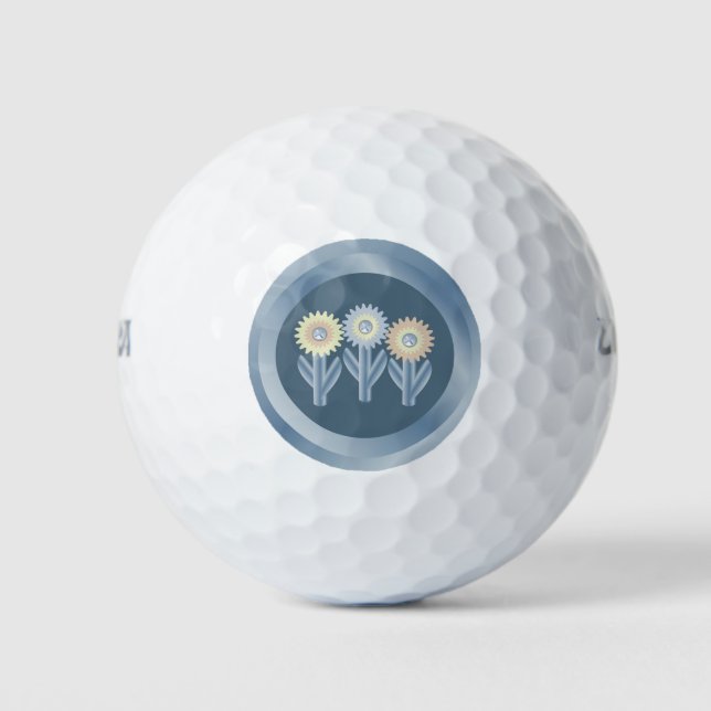 Mechanical Flowers Golf Balls (Front)