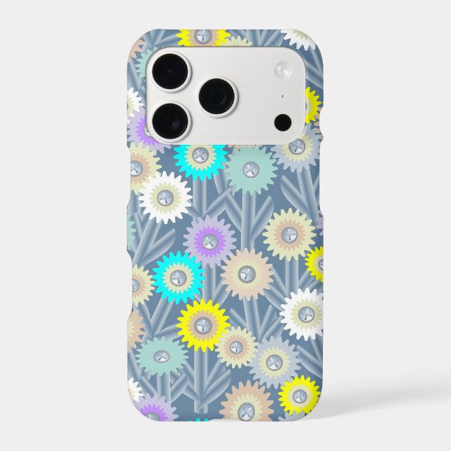 Mechanical Flowers  Iphone Case (Back)