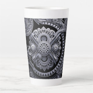 Mechanical Fractals Latte Mug