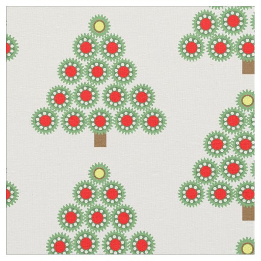 Mechanical Gear Christmas Tree Fabric