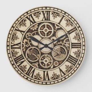  Mechanical Gears Wall Clock