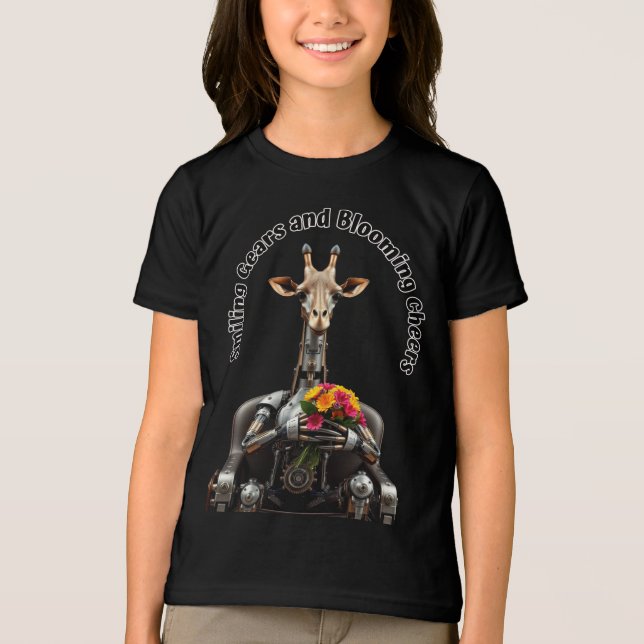 Mechanical Giraffe Tri-Blend Shirt (Front)