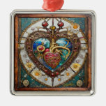 Mechanical Heart Anatomical Steampunk Series Metal Ornament