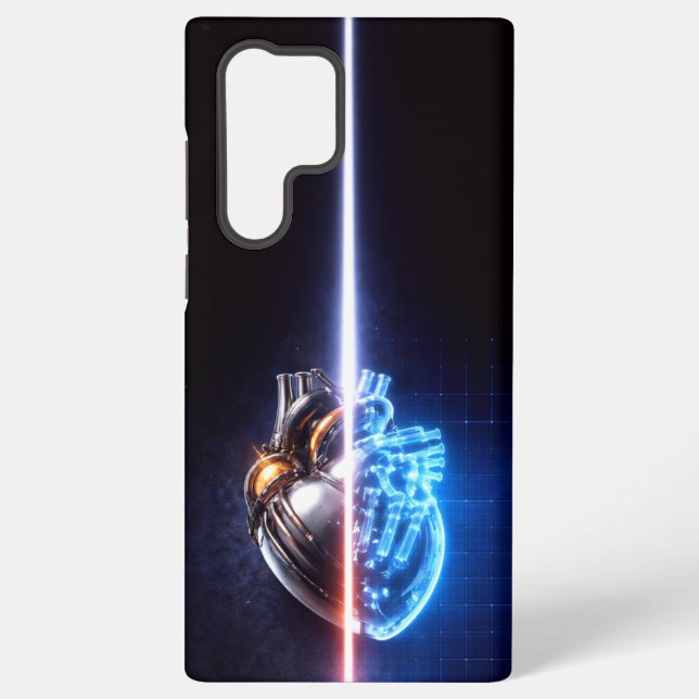 Mechanical Heart Blueprint Samsung Galaxy Case (Back)