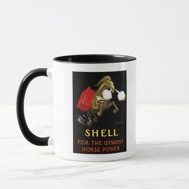 Mechanical Horse with Shell Oil Mug (Left)