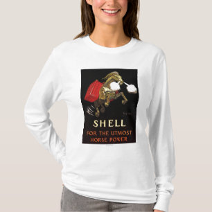 Mechanical Horse with Shell Oil T-Shirt