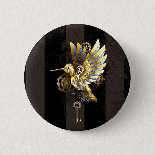 Mechanical Hummingbird Button (Front)