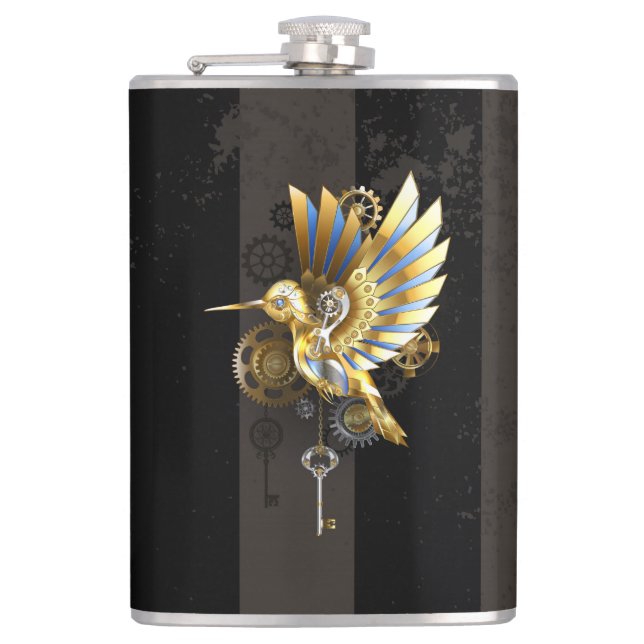 Mechanical Hummingbird Flask (Front)