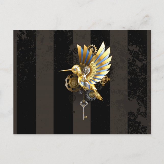 Mechanical Hummingbird Postcard (Front)