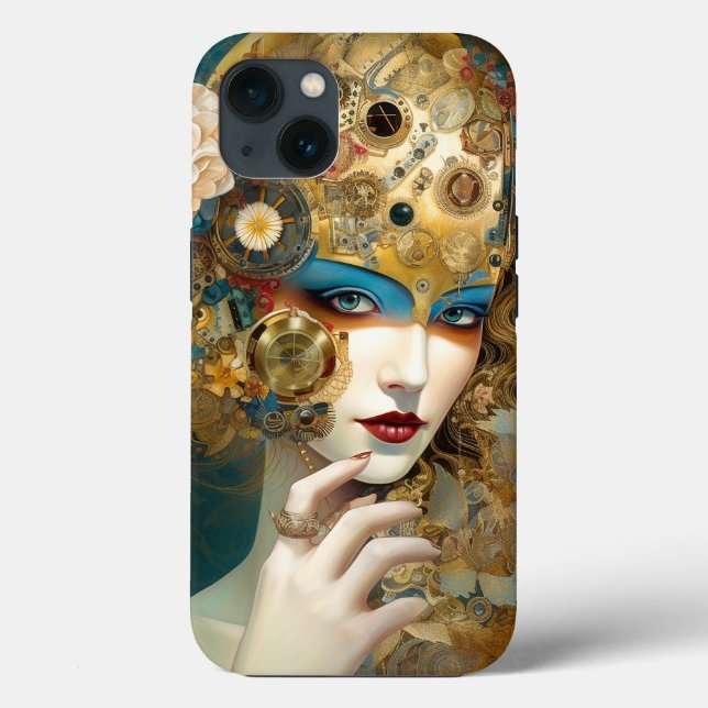 Mechanical Lady Robotic Fantasy Sci-Fi Case-Mate iPhone Case (Back)