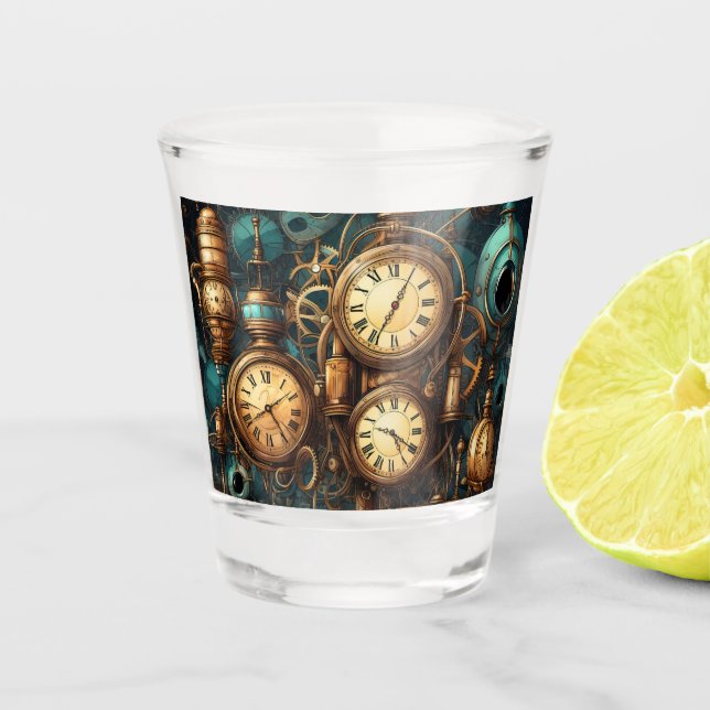 Mechanical Marvels Shot Glass (Front)