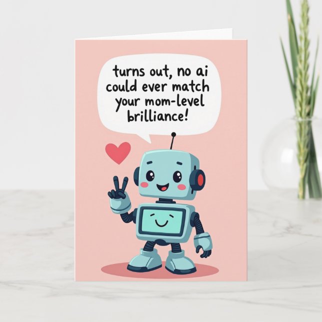 Mechanical Mothers Day Wish Card (Front)