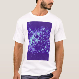 Mechanical Muse Purple Cyberpunk T-Shirt
