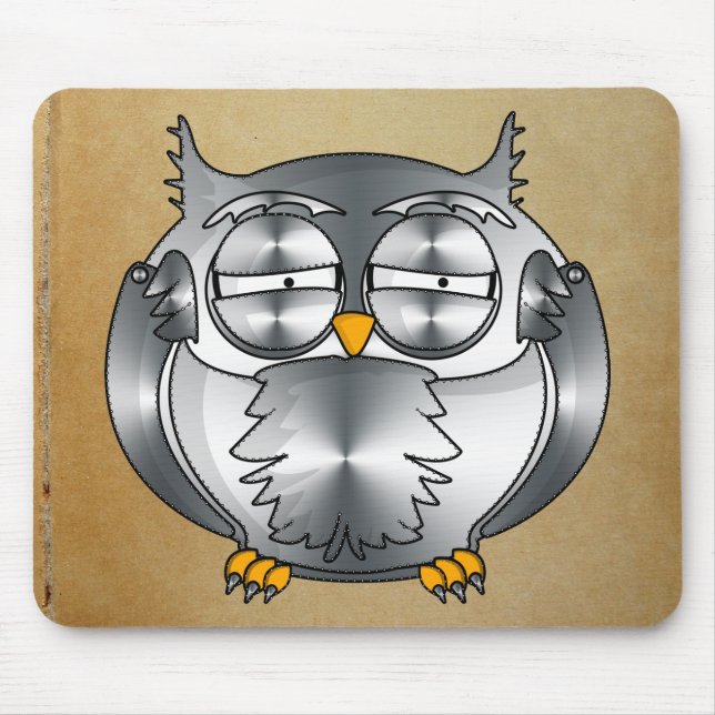 mechanical owl mouse pad (Front)