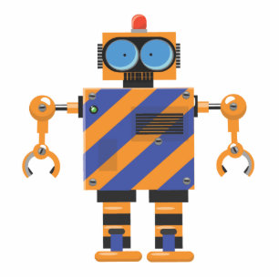 Mechanical Robot Cartoon Cutout