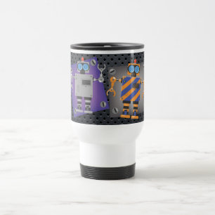 Mechanical Robot Cartoon Travel Mug