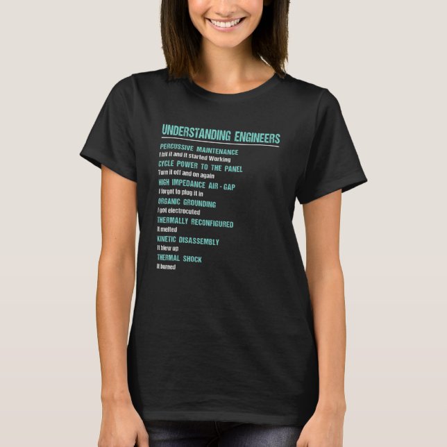 Mechanical Sarcastic Engineering  Understanding En T-Shirt (Front)