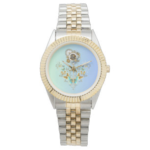 Mechanical Serenity, Steampunk Florals Watch