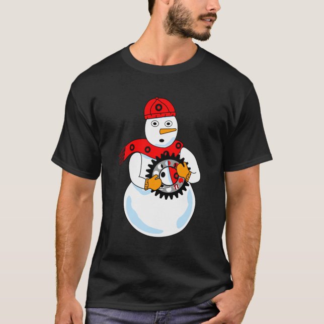 Mechanical Snowman T-Shirt (Front)