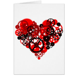 MECHANICAL STEAMPUNK HEART CARDS