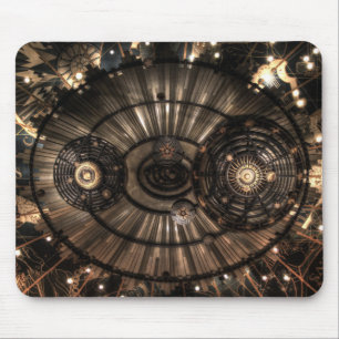 Mechanical Steampunk Zodiac Constellations Mouse Pad