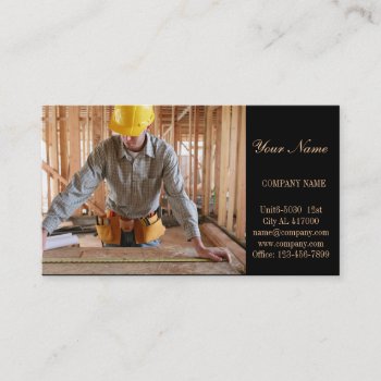 Mechanical Tools Construction Carpentry Carpenter Business Card by WhenWestMeetEast at Zazzle