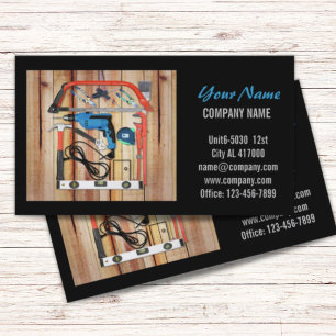 Mechanical Tools Handyman Carpentry Construction Business Card