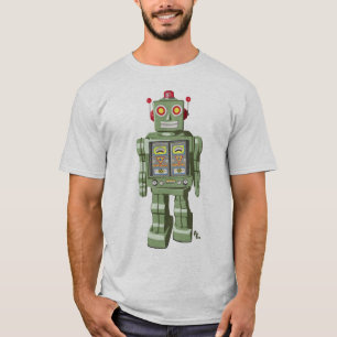 Mechanical Toy Robot Shirt Silver