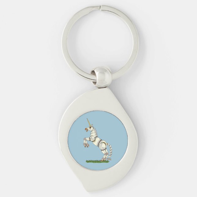Mechanical Unicorn Keychain (Front)