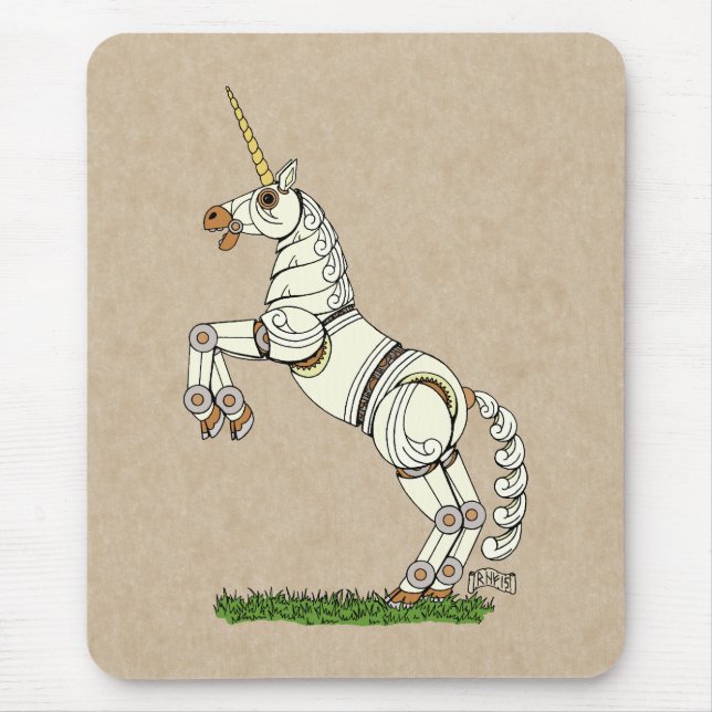 Mechanical Unicorn Mouse Pad (Front)