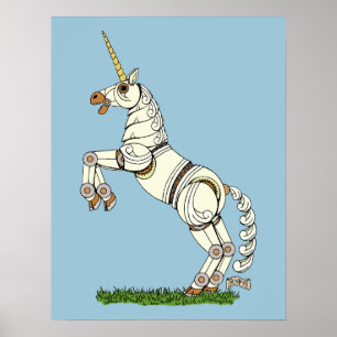 Mechanical Unicorn Poster