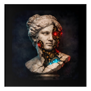 Mechanical Venus: Cyberpunk Statue Art