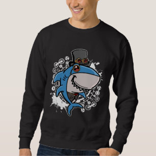 Mechanical Victorian Steampunk Shark Sweatshirt