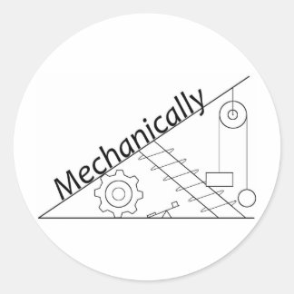Mechanically Inclined Classic Round Sticker
