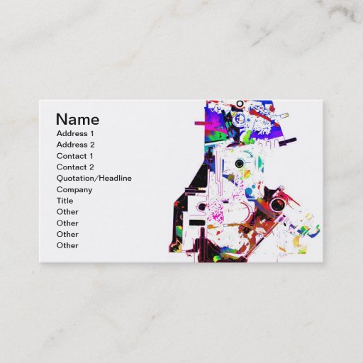 Customizable Mechanics Business Card