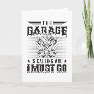Mechanics Car Mechanic Garage Repair Funny Gift Card